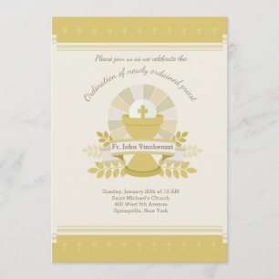 Invitation à l'ordination de prêtre du Saint Calic