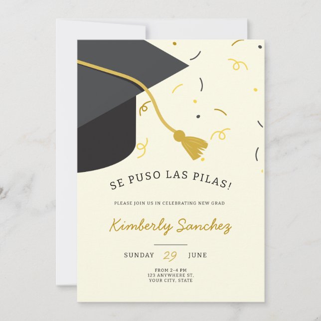 Invitation à l'ouverture du plafond de diplôme (Devant)