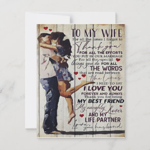 Invitation À ma femme Cadeau   Cadeaux de citation d'amour  