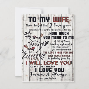 Invitation À ma femme   Cadeau de décoration   À ma femme pré