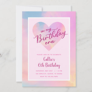Invitation À mon ère d'anniversaire