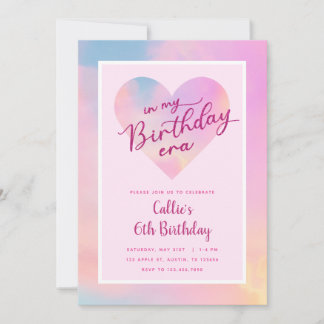 Invitation À mon ère d'anniversaire