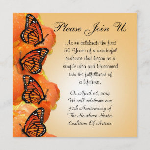 Invitation à Monarch Butterflies pour tout événeme