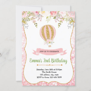 Invitation à montgolfière