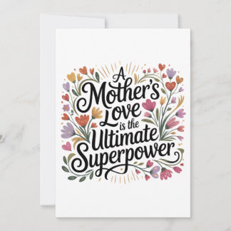 Invitation A Mother's Love Is The Ultimate Superpower