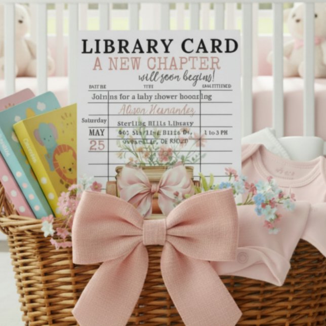 Invitation A New Chapter Baby Shower (Créateur téléchargé)