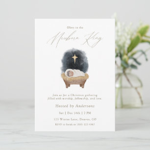 Invitation à Noël pour le Nouveau Roi Né