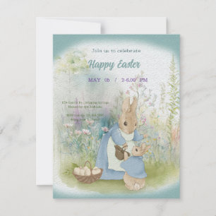 invitation à Pâques avec Peter Rabbit