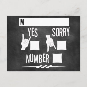 Invitation à participer à un mariage avec un table