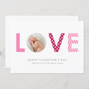 Invitation À petits pois et rose des rayures /rouge