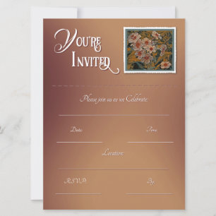 Invitation à remplir avec des fleurs 