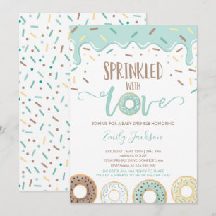 Invitation À Saupoudrer De Bébé De Donut Parsemé D