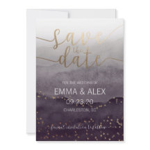 Invitation à sauver la date aquarelle