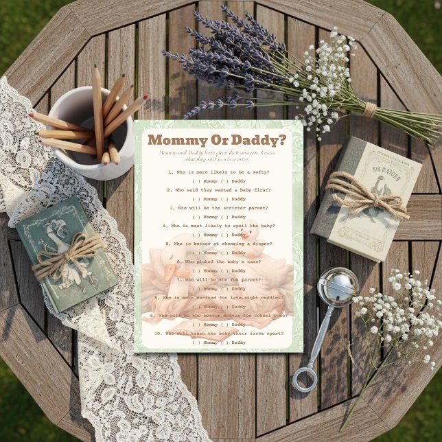 Invitation A Silly Goose Green Guess Who Game card (A Silly Goose Green Guess Who Game card)