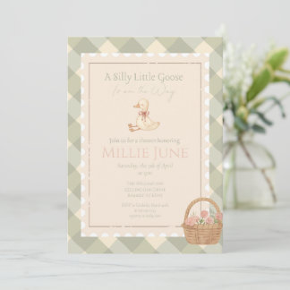 Invitation A Silly Little Goose Is on the Way Shower invite