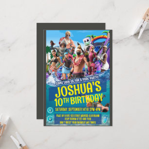 Invitation à thème du jeu