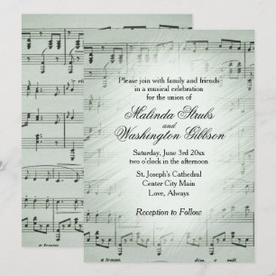 Invitation à thème Mariage de la feuille de sage