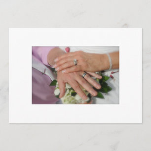 INVITATION À TIRER LES MAINS/LES RINGS DE NEWLYWES