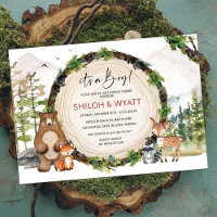 Invitation à tout événement Animaux de la forêt