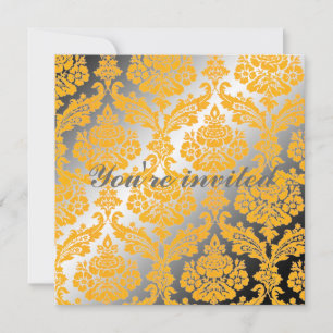 Invitation à toutes les fêtes. damoiselle jaune