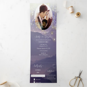 Invitation à trois volets de Mariage de montagne v