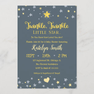 Invitation à un Baby shower neutre pour le genre d