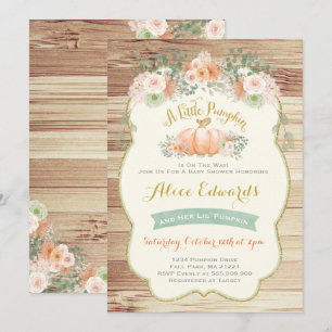 Invitation à un Baby shower neutre pour les Citrou