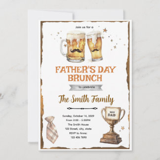 Invitation à un brunch pour la fête des pères