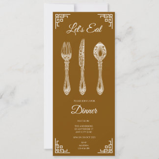 Invitation à un dîner brun, mangeons