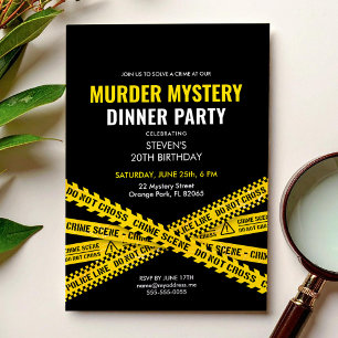 Invitation à un dîner de fête d'anniversaire avec 