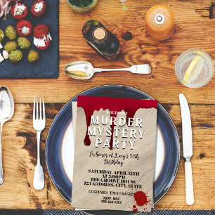 Invitation à un Dîner Meurtre Mystère – Qui est l'