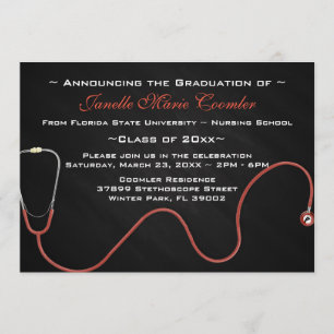 Invitation à un diplôme d'études Médicales de stét