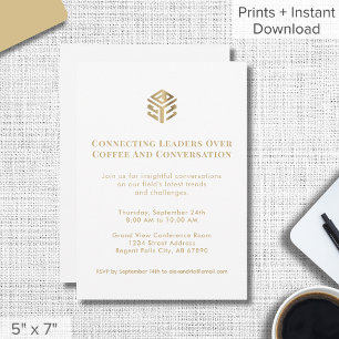 Invitation à un événement de réseautage simple ave