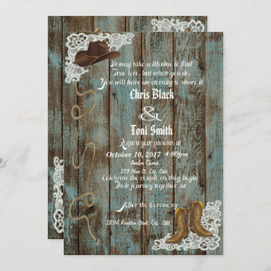 Invitation à un mariage de pousses et dentelles ru