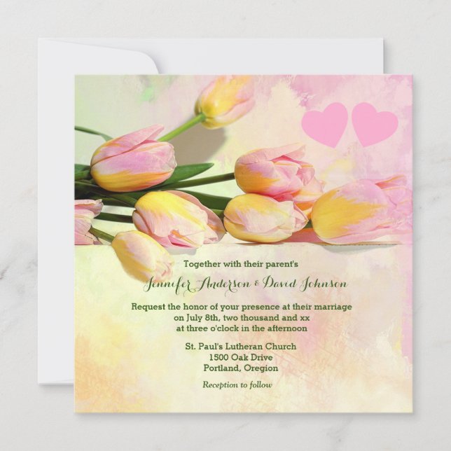 Invitation à un mariage personnalisé pour les tuli (Devant)