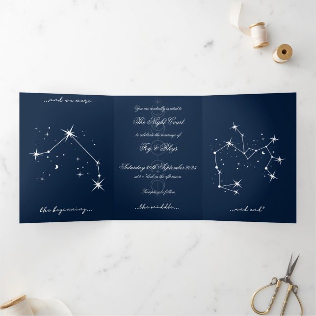 Invitation à un mariage romantique BookTok - Aries (Intérieur)