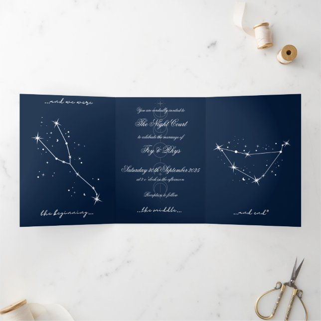 Invitation à un mariage romantique BookTok - Tauru (Intérieur)
