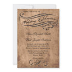 Invitation à un mariage rustique