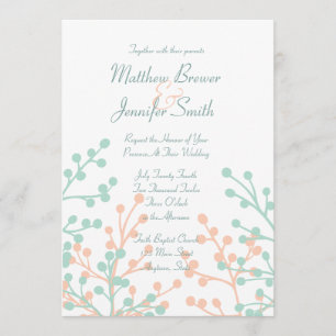 Invitation à un mariage sur mesure pour la flore v