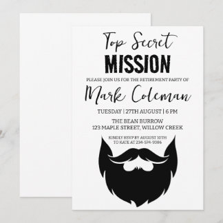 invitation à un parti de retraite surprise