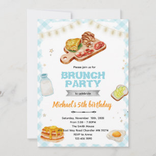 Invitation à un petit-déjeuner brunch pour un anni