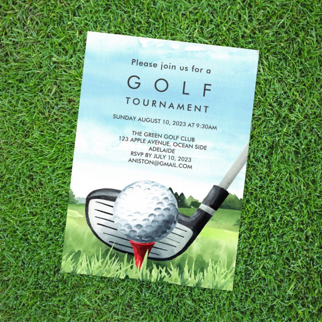 Invitation à un tournoi de golf (Créateur téléchargé)
