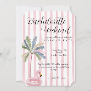 Invitation à un week-end de célibataire flamingle