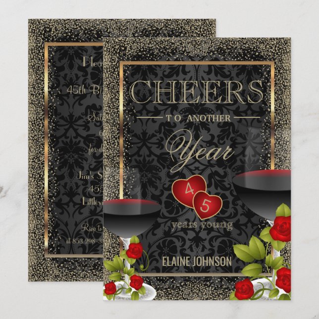 Invitation À une autre année de célébrée (Devant / Derrière)