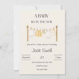 Invitation à une baby shower