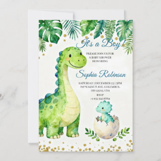 Invitation à une Baby Shower C'est un Garçon