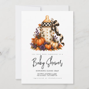 Invitation à une baby shower Halloween