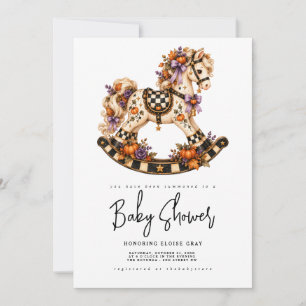 Invitation à une baby shower Halloween