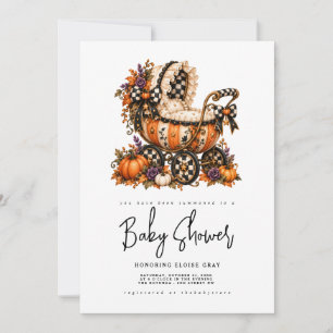 Invitation à une baby shower Halloween