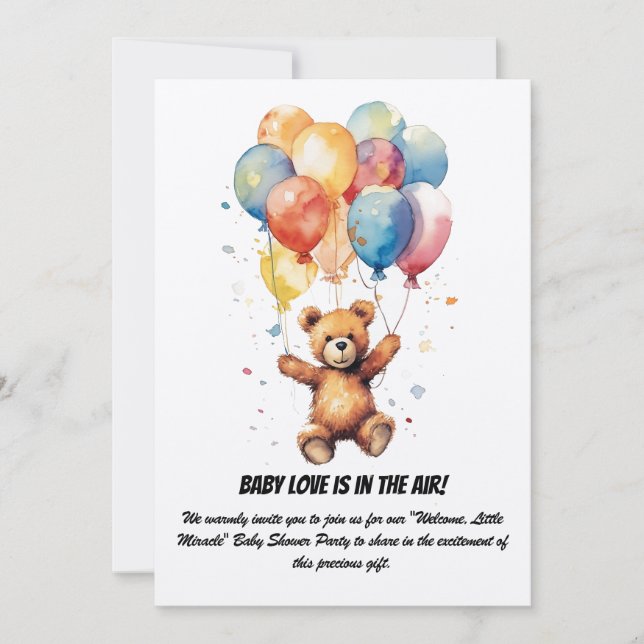 Invitation à une Baby Shower Party (Devant)